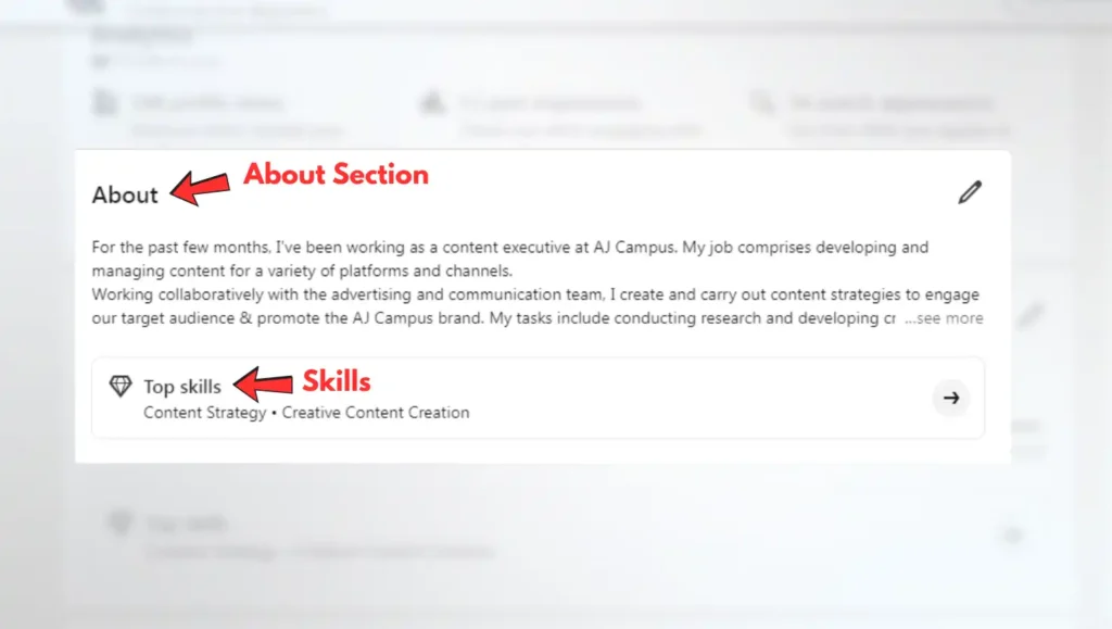 LinkedIn Profile About